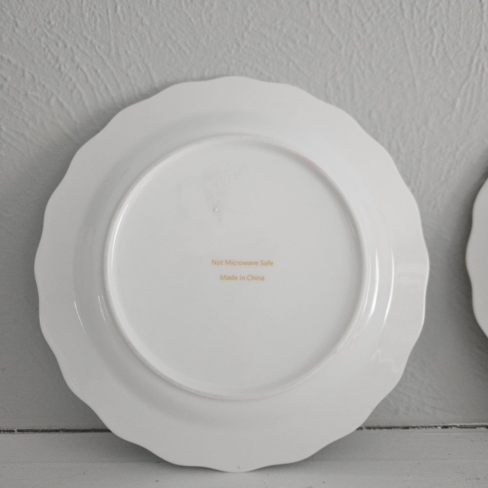 Yedi Houseware Scalloped Edge Bow Plate- Set Of 2 Replacements - Picture 5 of 6